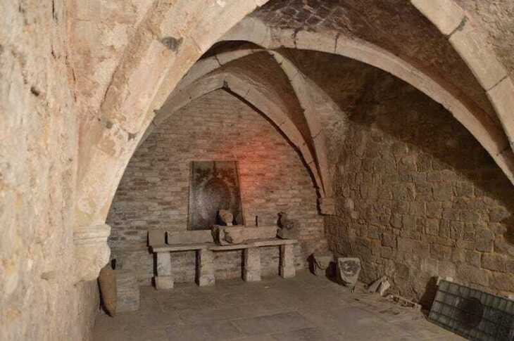 The crypt of St Martin Outwich