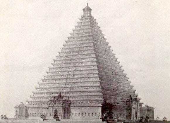 A stepped pyramid for trafalgar square