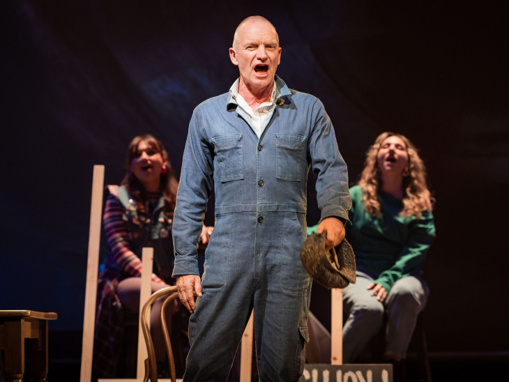 Things to do in London today: Sting on stage in a blue boiler suit