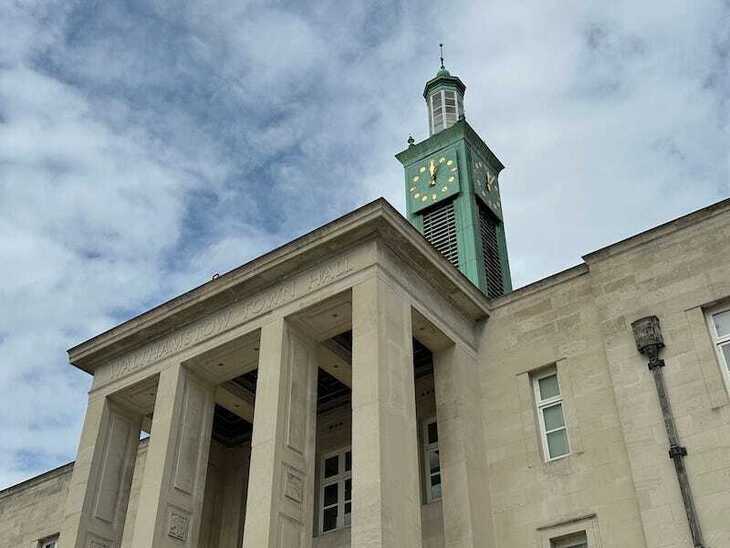 Waltham Forest town hall in walthamstow