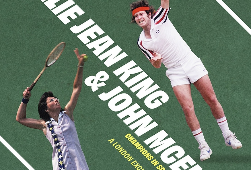 A poster for the event featuring the two stars