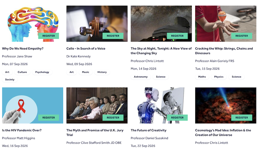 A selection of events at Gresham College