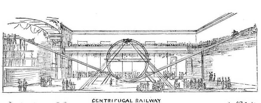 A loop-the-loop roller coaster in Soho. 
