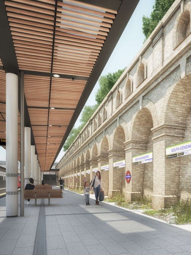 Platform 1 of South Kensington