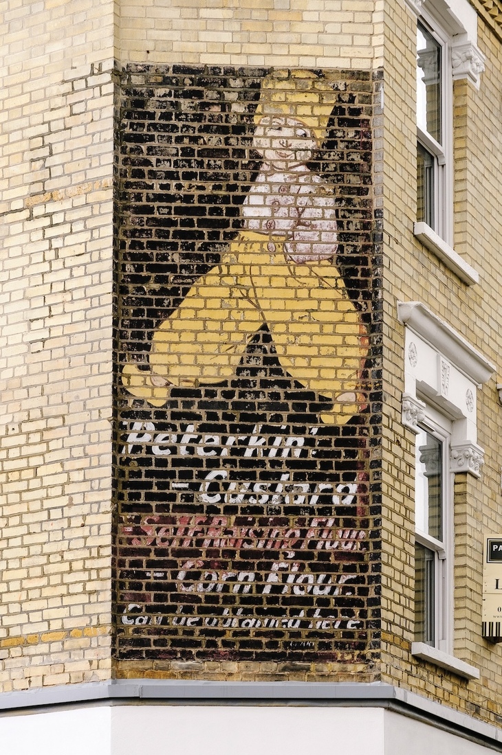 The ghost sign advertising custard