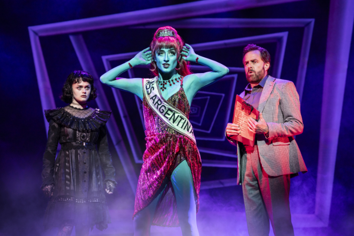 How to avoid Christmas in London: cast members on stage in a performance of Beetlejuice