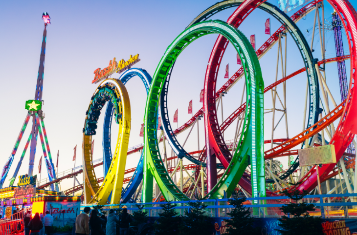 Best New Year's Eve events and parties in London: rollercoasters at Hyde Park Winter Wonderland