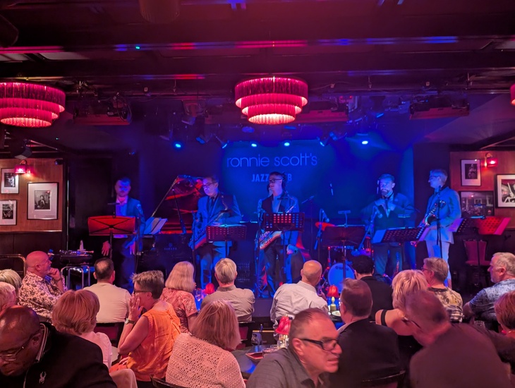 The stage at Ronnie Scott's