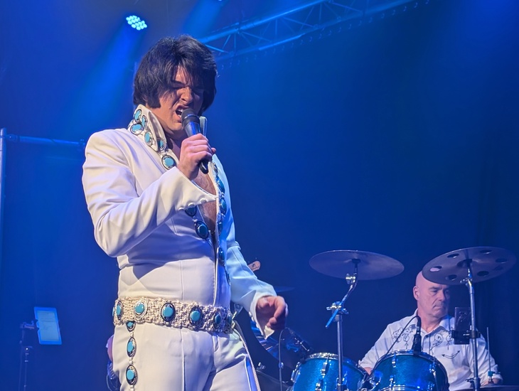 An Elvis impersonator