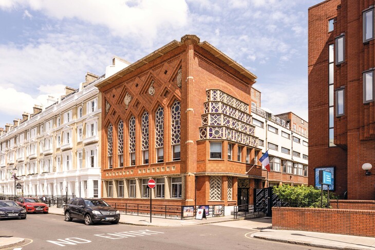 The beautiful red brick Institut Francais