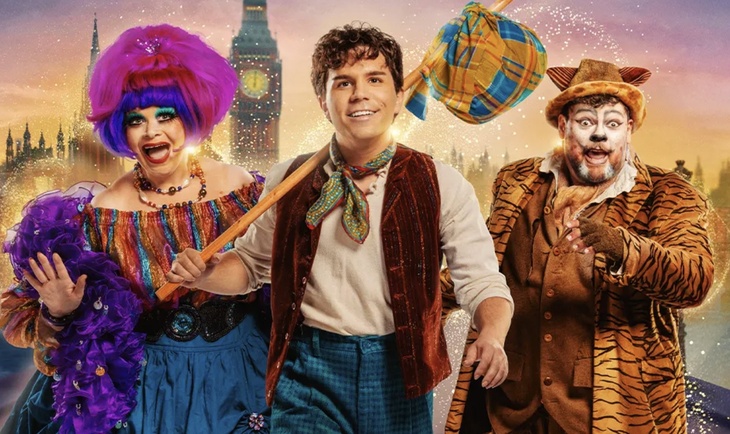 Dick, his cat and a panto dame