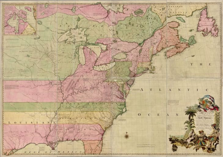 Free things to do in London this week: an historic map of the East Coast of the USA