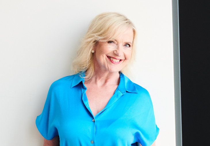 Things to do in London in November 2026:  Carol Kirkwood in a blue shirt, smiling for the camera